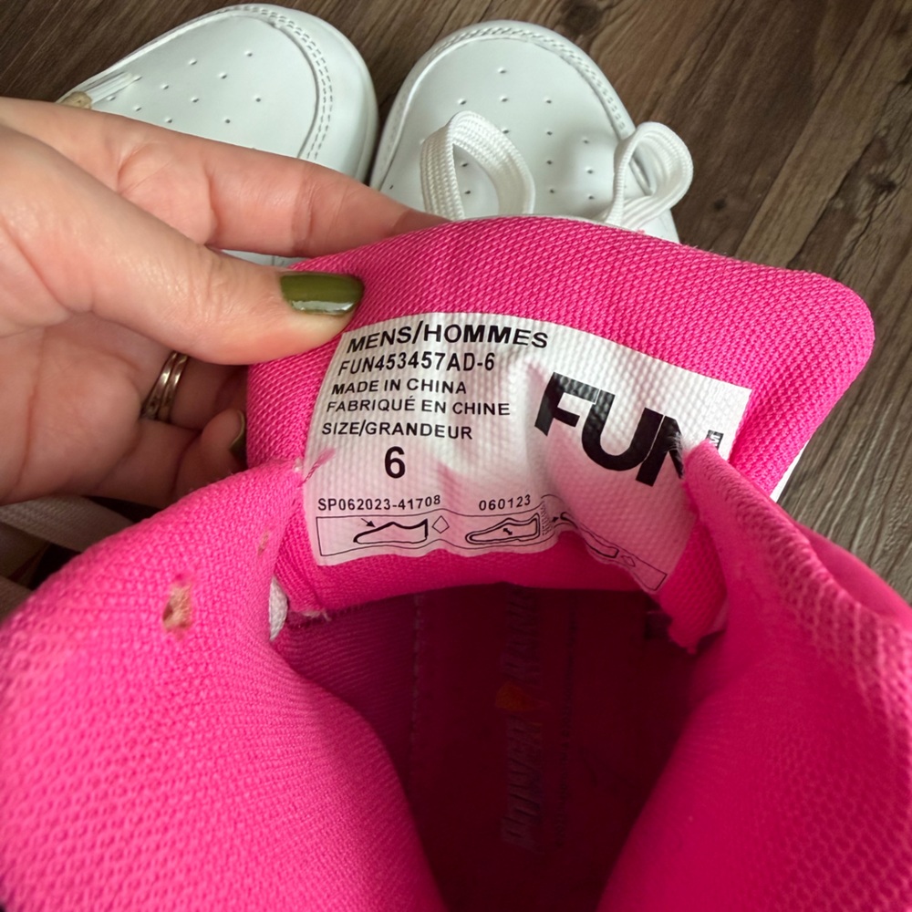 Pink Power Rangers Costume Fun.Com Adult Sneakers - Picture 7 of 7